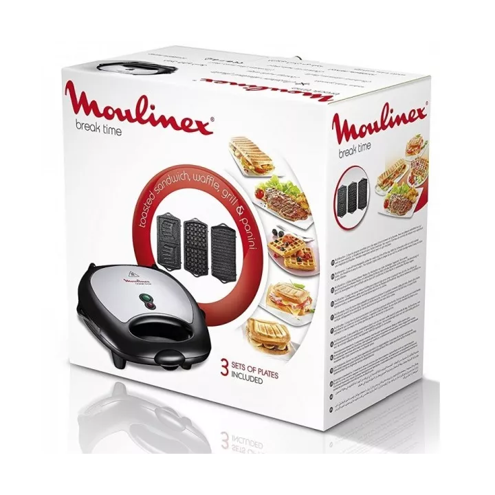 GAUFRIER BREAK TIME 3EN1 700W MOULINEX GAUFRIER BREAK TIME 3EN1 700W MOULINEX