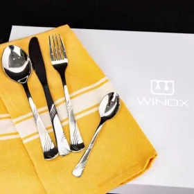 COFFRET EN CARTON DE 48 COUVERTS DE TABLE MORJANE WINOX
