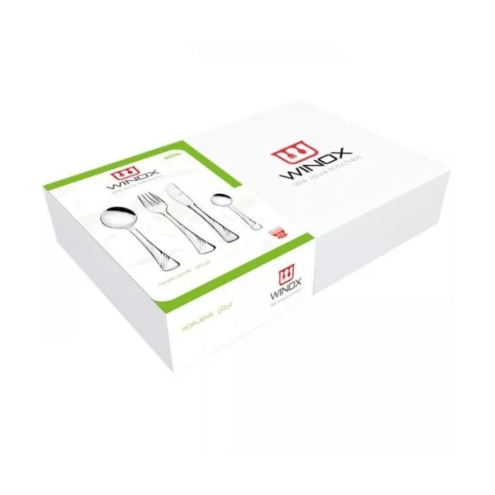 COFFRET EN CARTON DE 48 COUVERTS DE TABLE MORJANE WINOX