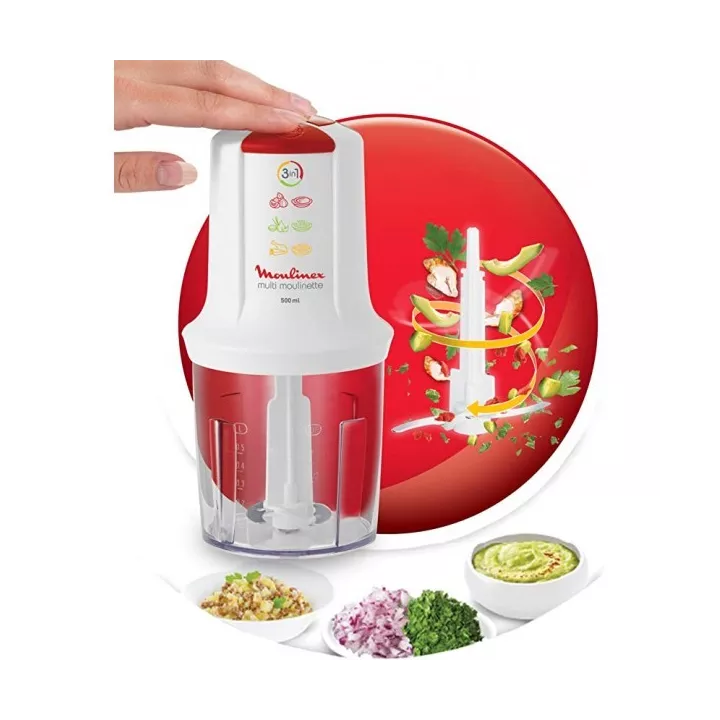 MINI HACHOIR 3EN1 500W MOULINEX
