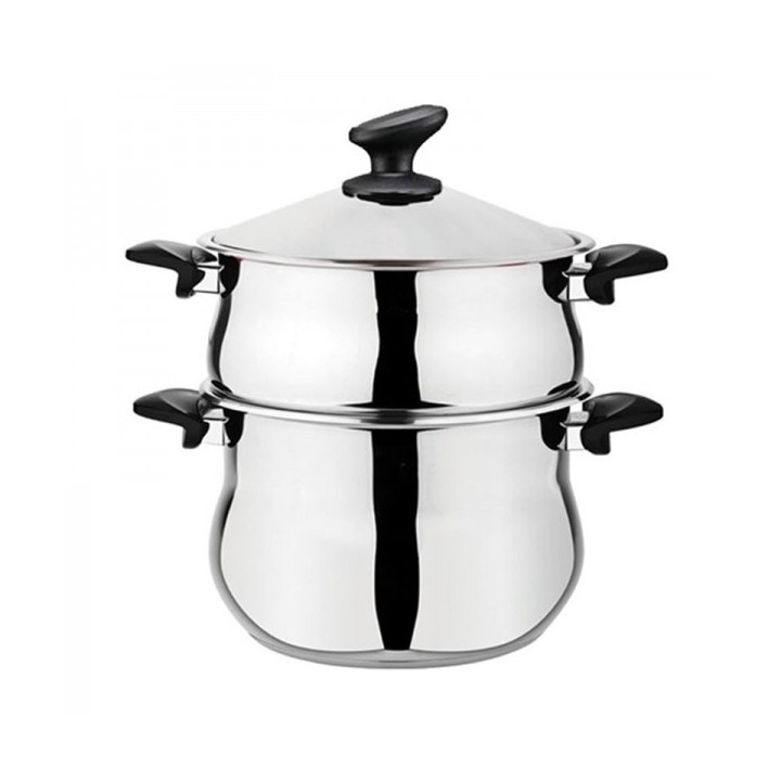 COUSCOUSSIER AVEC COUVERCLE 7L EN INOX 18/10 BONERA