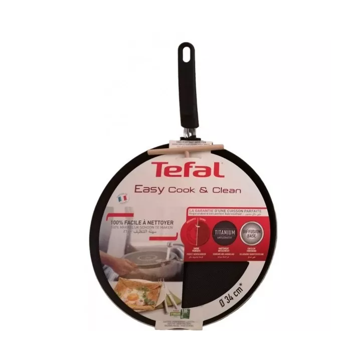 CRÊPIÈRE Ø34CM AVEC RÉPARTITEUR GALETTIÈRE ANTIADHÉSIVE TEFAL CRÊPIÈRE Ø34CM AVEC RÉPARTITEUR GALETTIÈRE ANTIADHÉSIVE TEFAL
