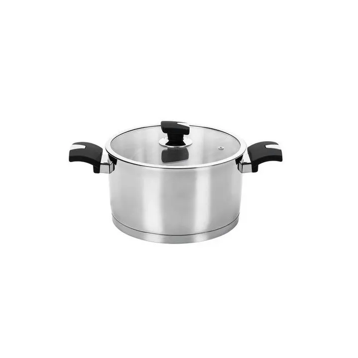 FAITOUT Ø24 CM AVEC COUVERCLE COSMOS INOX 18/10 TEM