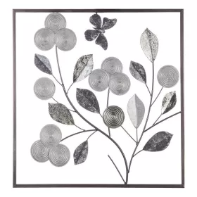 DÉCORATION MURALE EN MÉTAL SILVER 50X50CM ATMOSPHERA