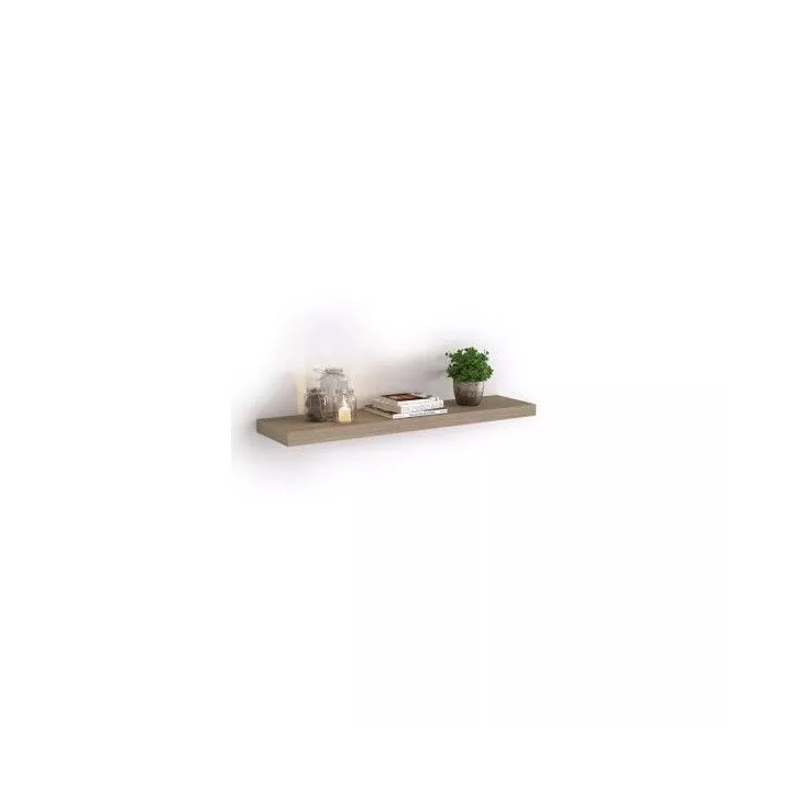 ÉTAGÈRE MURALE À FIXATION INVISIBLE 100*24*4CM CHÊNE BLANCHI