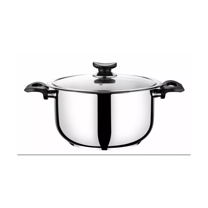 FAITOUT Ø24 CM AVEC COUVERCLE INOX 18/10 ELIOS TEM