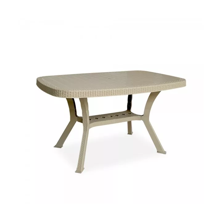 TABLE RECTANGULAIRE HARMONY 137*80CM GRÈGE SOTUFAB PLAST TABLE RECTANGULAIRE HARMONY 137*80CM GRÈGE SOTUFAB PLAST