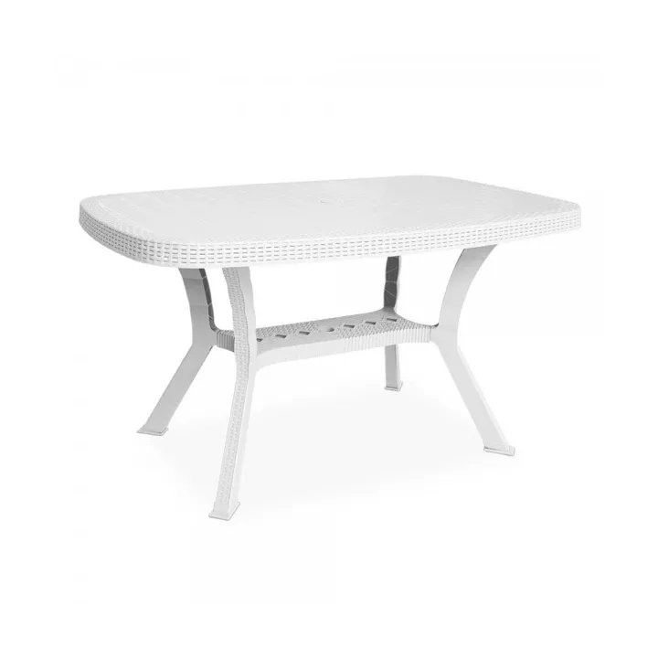 TABLE RECTANGULAIRE HARMONY 136,7 X 81,7 BLANC SOTUFAB PLAST TABLE RECTANGULAIRE HARMONY 136,7 X 81,7 BLANC SOTUFAB PLAST