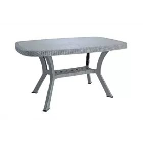 TABLE RECTANGULAIRE HARMONY 137*80CM GRIS SOTUFAB PLAST