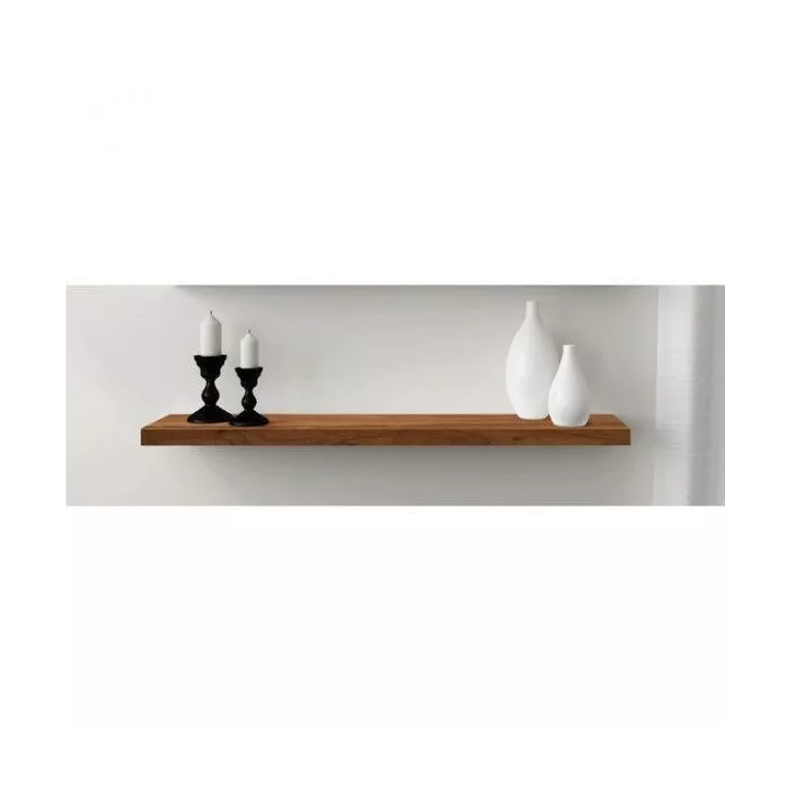 ÉTAGÈRE MURALE À FIXATION INVISIBLE 75*24*4CM NOYER NATUREL