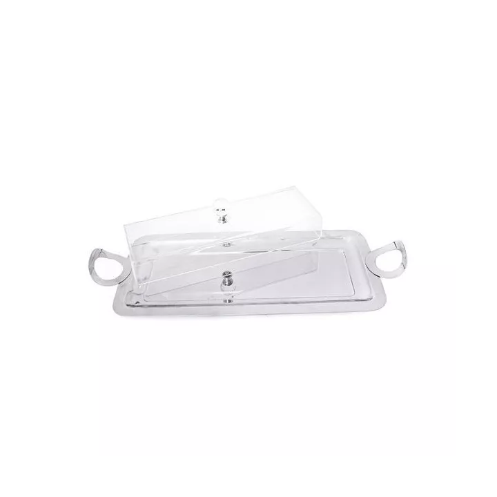 PLATEAU À CAKE EN INOX 18/10 AVEC CLOCHE MAMINOX PLATEAU À CAKE EN INOX 18/10 AVEC CLOCHE MAMINOX