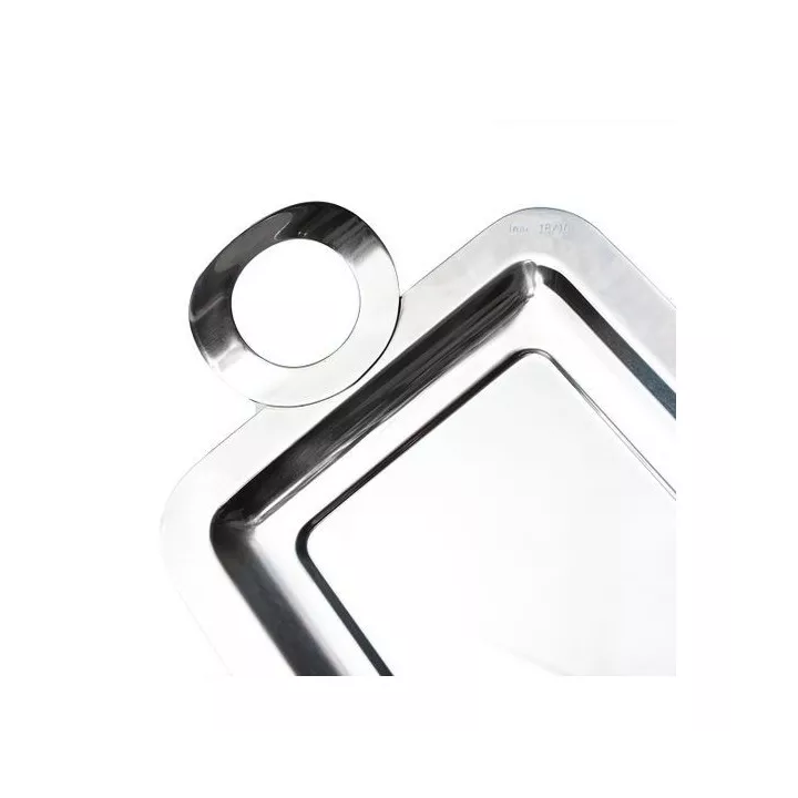 PLATEAU À CAKE EN INOX 18/10 AVEC CLOCHE MAMINOX PLATEAU À CAKE EN INOX 18/10 AVEC CLOCHE MAMINOX