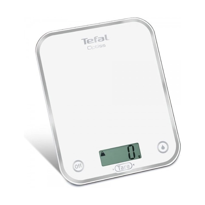 BALANCE DE CUISINE ÉLECTRONIQUE OPTISS 5KG BLANC TEFAL