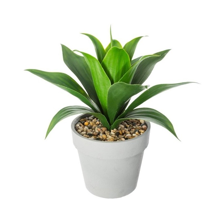 ALOE VERA ARTIFICIEL H34CM POT EN PAPIER ATMOSPHERA