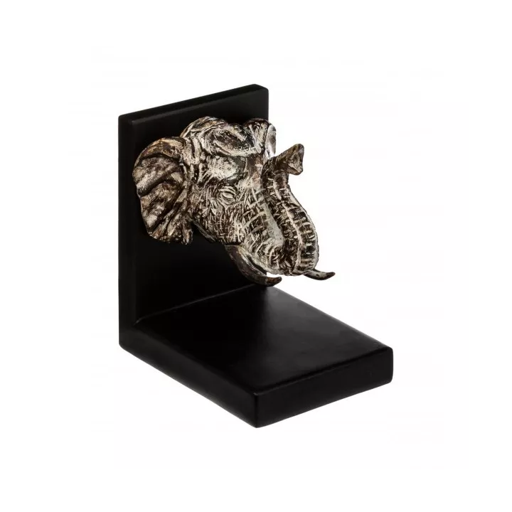 SERRE LIVRES ÉLÉPHANT EN RÉSINE GRAVÉE ATMOSPHERA