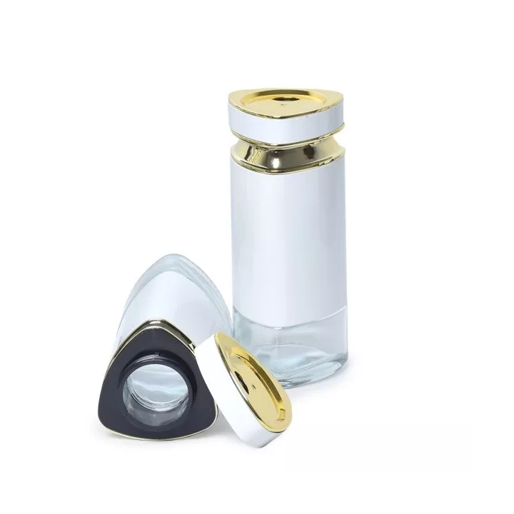 SET DE 6 PORTES À ÉPICES EN VERRE BLANC AVEC SUPPORT SET DE 6 PORTES À ÉPICES EN VERRE BLANC AVEC SUPPORT
