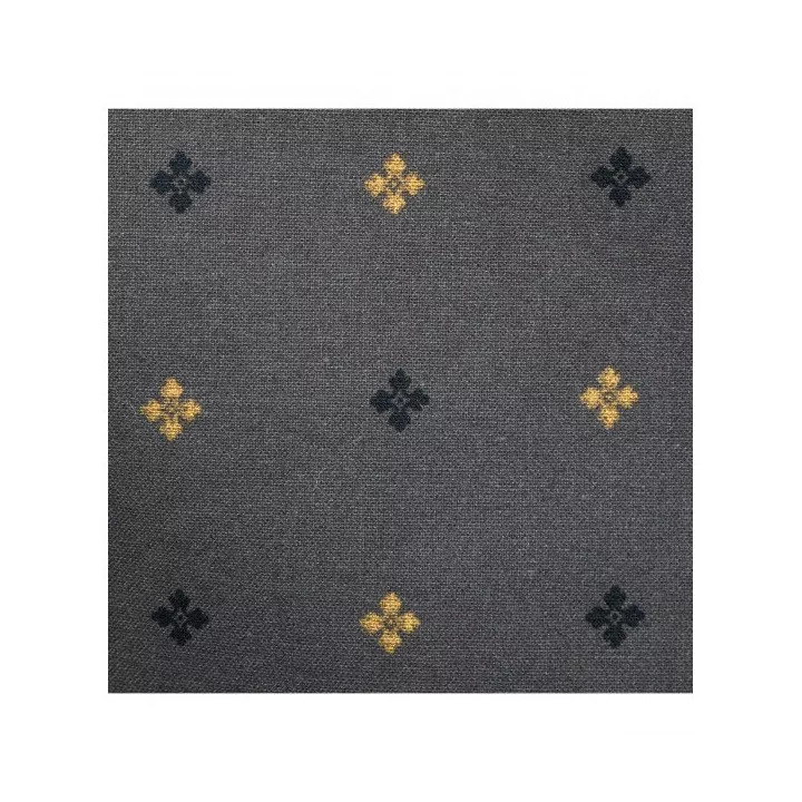 NAPPE EN COTON GRIS MOTIF JAUNE 140*240CM ATMOSPHERA NAPPE EN COTON GRIS MOTIF JAUNE 140*240CM ATMOSPHERA