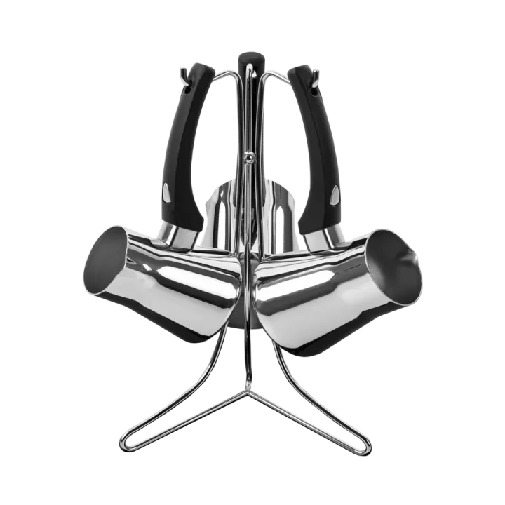 SÉRIE DE 3 POT DE CAFÉ TURC ( ZAZOUA) EN INOX 18/10 TEM