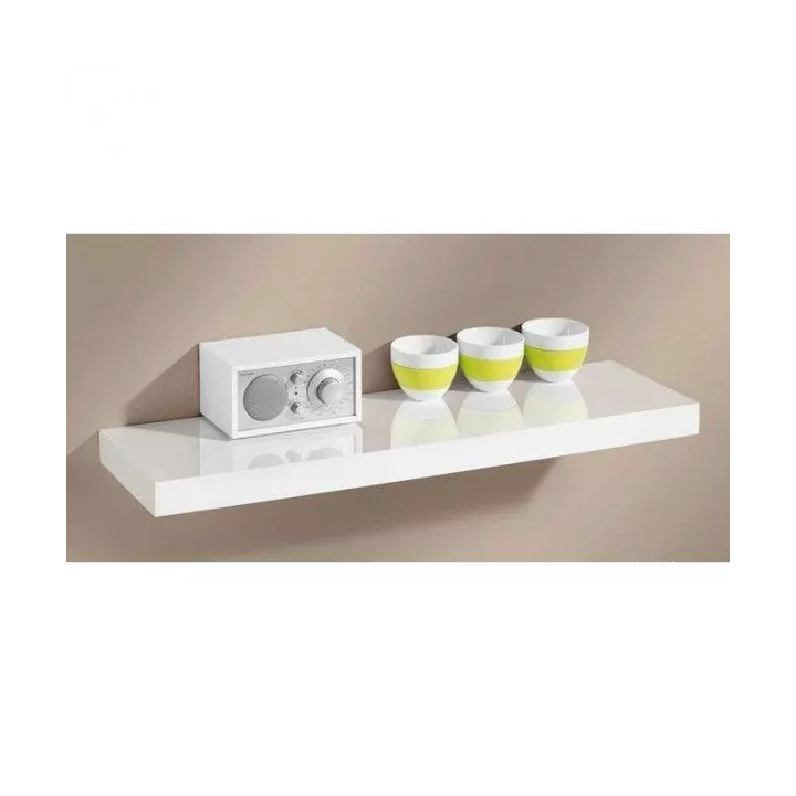 ÉTAGÈRE MURALE À FIXATION INVISIBLE 60*24*4CM BLANC