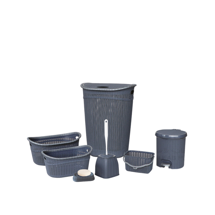 PACK SALLE DE BAIN CROCHET 7 PIÈCES SOTUFAB PLAST