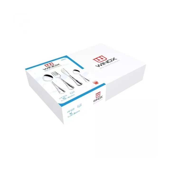 COFFRET DE 24 COUVERTS DE TABLE KINZA WINOX