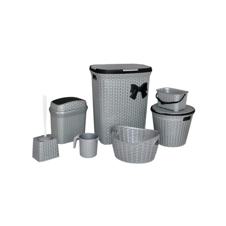 PACK SALLE DE BAIN ROTIN 7 PIÈCES SOTUFAB PLAST