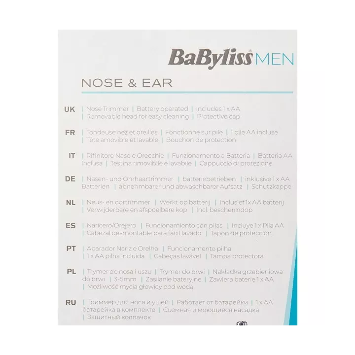 TONDEUSE NEZ ET ORIELLES BABYLISS