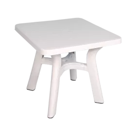 TABLE BASMA JONCTION 80*80 BLANC SOTUFAB PLAST