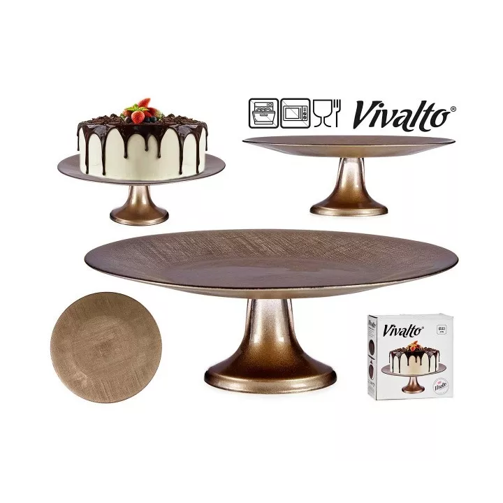 PLAT À TARTE EN VERRE Ø 33CM VIVALTO