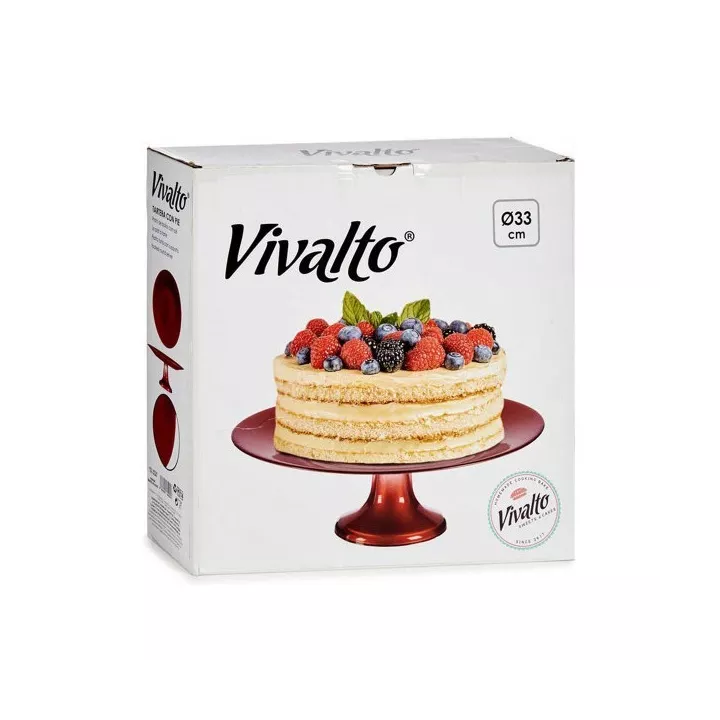 PLAT À TARTE EN VERRE Ø 33CM VIVALTO