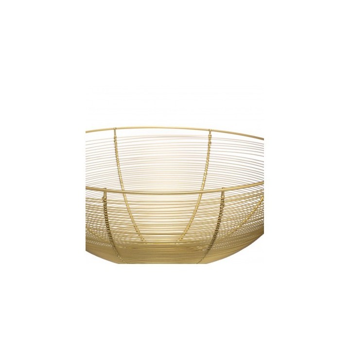 CORBEILLE CONTEMPORAINE Ø32 CM DORÉ 5FIVE CORBEILLE CONTEMPORAINE Ø32 CM DORÉ 5FIVE