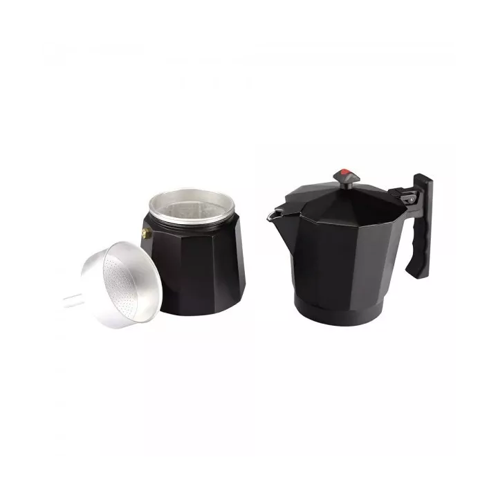CAFETIÈRE 3 TASSES ALUMINIUM NOIR MAGEFESA