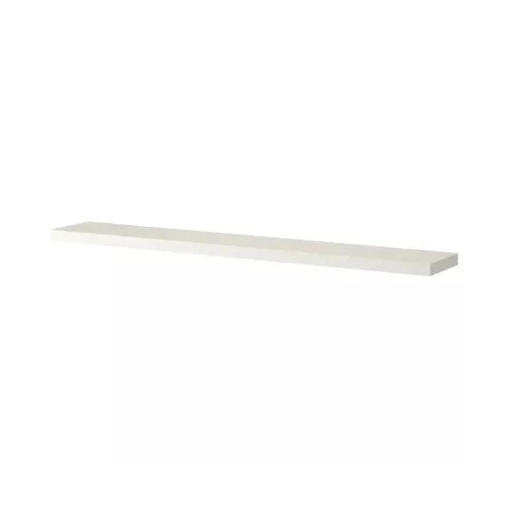 ÉTAGÈRE MURALE AVEC SUPPORT APPARENT 75*24*1.6CM BLANC