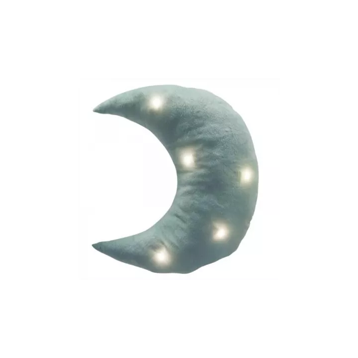 COUSSIN LED FORME LA LUNE BLEU ATMOSPHERA COUSSIN LED FORME LA LUNE BLEU ATMOSPHERA