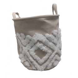 PANIER À LINGE PLIABLE ROND AVEC POIGNÉES PANIER À LINGE PLIABLE ROND AVEC POIGNÉES