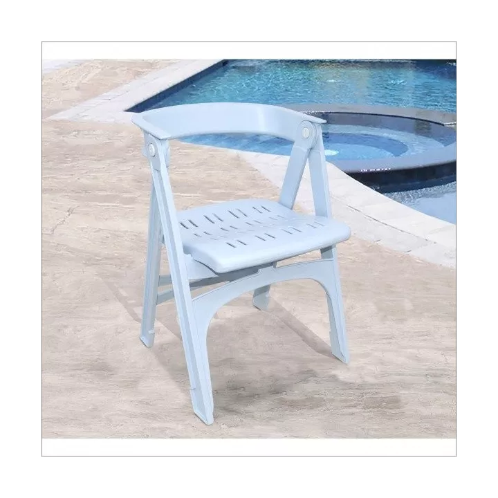 CHAISE PLIANTE RIMEL BLANC SOTUFAB PLAST CHAISE PLIANTE RIMEL BLANC SOTUFAB PLAST