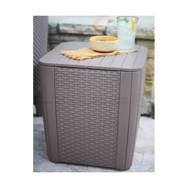 TABLE BASSE COFFRE ROTIN SOTUFAB PLAST