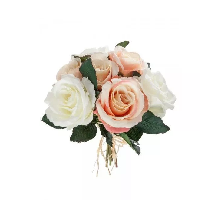 BOUQUET ARTIFICIEL DE ROSES VIEILLES H30CM ATMOSPHERA