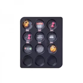 MOULE À 12 MUFFINS EN MÉTAL PYREX