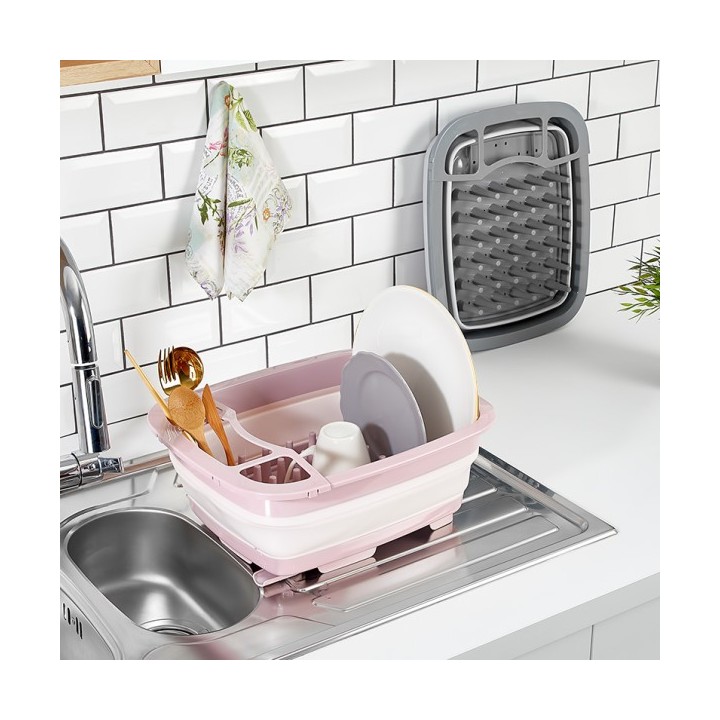 ÉGOUTTOIR À VAISSELLE PLIABLE 37*31,5*14,5CM