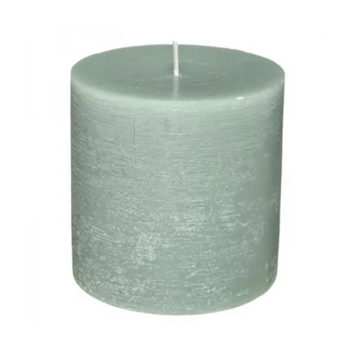 BOUGIE RUSTIQUE VERT EUCALYPTUS Ø10CM ATMOSPHERA