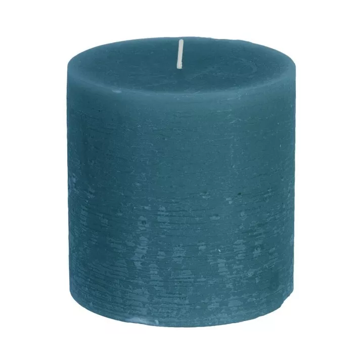 BOUGIE RUSTIQUE VERT ÉMERAUDE Ø10CM ATMOSPHERA