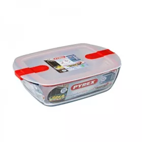 PLAT RECTANGULAIRE 2.5L AVEC COUVERCLE 28*20*8CM PYREX