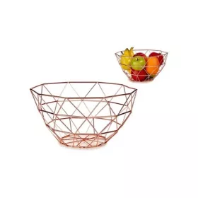 CORBEILLE À FRUITS EN MÉTAL CUIVRE 28,5*14*28,5CM CORBEILLE À FRUITS EN MÉTAL CUIVRE 28,5*14*28,5CM