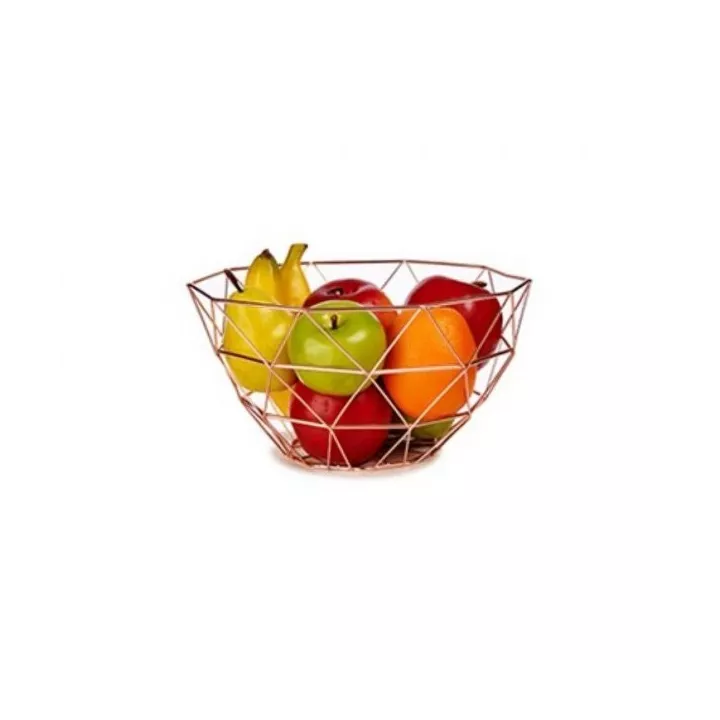 CORBEILLE À FRUITS EN MÉTAL CUIVRE 28,5*14*28,5CM CORBEILLE À FRUITS EN MÉTAL CUIVRE 28,5*14*28,5CM