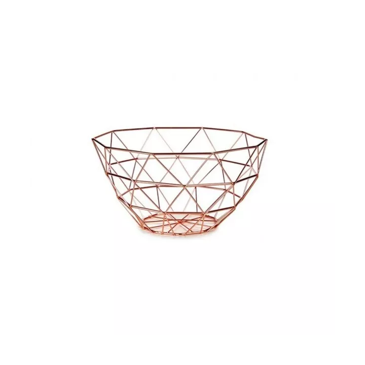 CORBEILLE À FRUITS EN MÉTAL CUIVRE 28,5*14*28,5CM CORBEILLE À FRUITS EN MÉTAL CUIVRE 28,5*14*28,5CM