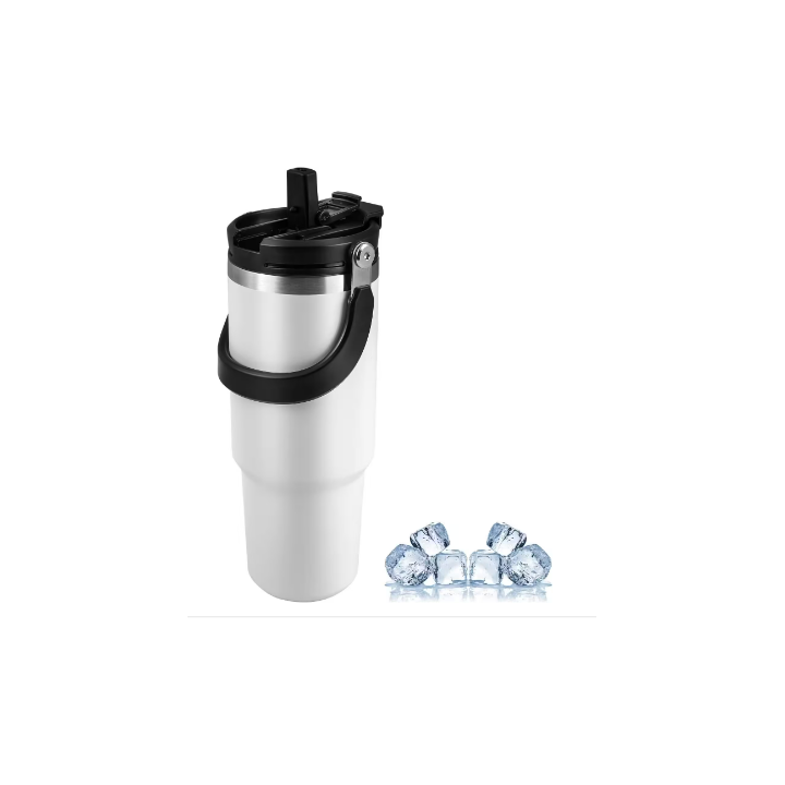 TASSE THERMOS AVEC PAILLE 600ML VACUUM CUP