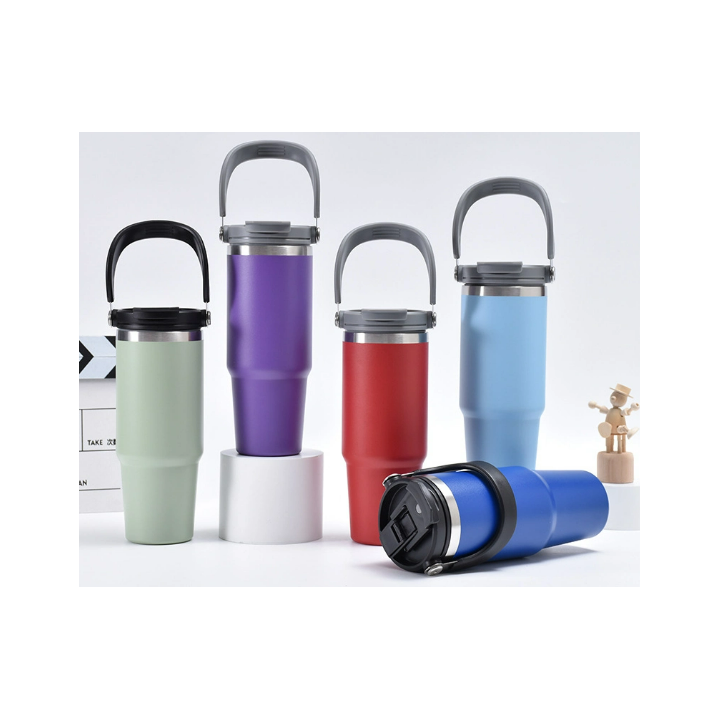 TASSE THERMOS AVEC PAILLE 600ML VACUUM CUP