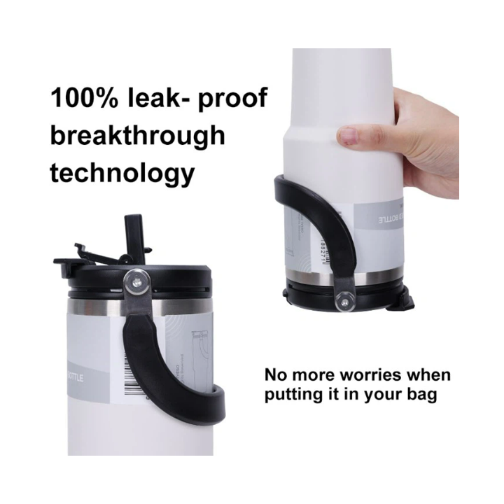 TASSE THERMOS AVEC PAILLE 600ML VACUUM CUP