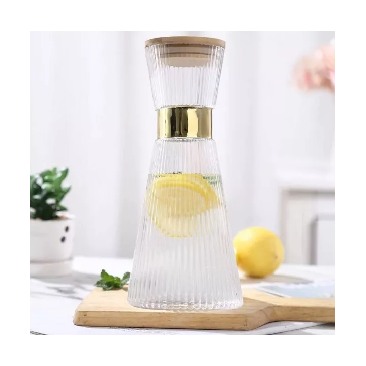 CARAFE AVEC COUVERCLE EN VERRE 25.5CM
